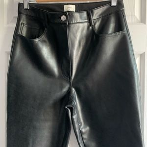 Aritzia Wilfred Melina vegan leather pants
